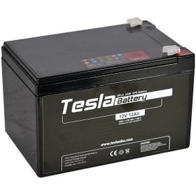 Resim TESLA Akü 12v 12ah Agm Uyumlu Kuru Akü Ups Aküsü 