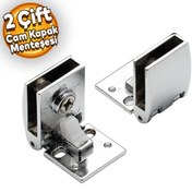 Resim Cam Kapak Menteşesi Etajer Cam Tutucu Cam Etejeri Metal Vidalı Krom (4 ADET) 