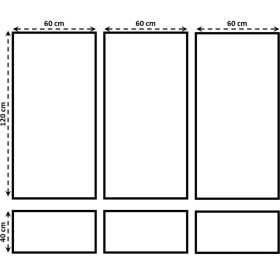 Resim Decozza Boyanabilir 6 Adet Hazır Çerçeve 2,5 cm (SET104) 