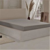 Resim Nuvomon Pamuklu Penye Tek Kişilik Çarşaf - 100x200 cm - Antrasit 