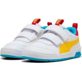 Resim Puma Multiflex 2 Color V Inf 402940-01 Ortopedik Bebek Çocuk Spor Ayakkabı Beyaz 