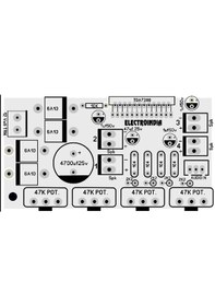 Resim 4X40 Watt 4 Kanal Amfi Ses Devre Kartı Yeşil 