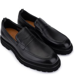 Resim Rossi Erkek Hakiki Deri Siyah Loafer Ayakkabı 668 1204 Erk Ayk SK25-26 Nero 