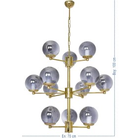 Resim Trendylight Eser 12 Li Gold Modern 