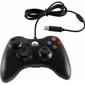 Resim xbox 360 Kol Kablolu Joystick Gamepad Siyah 