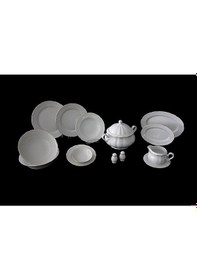 Resim Thun Rose Yemek Takımı 79 Parça El Yapımı Porselen Set 