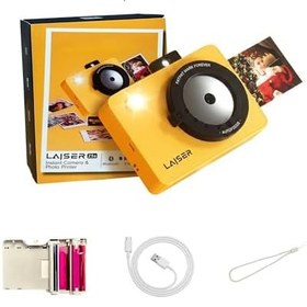 Resim Z5s İnstant Kamera ve Fotoğraf Yazıcısı - Şipşak Fotoğraf Makinesi-Yellow 