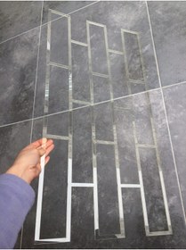 Resim Piktura Tuğla Şablon Kalın Malzeme Rölyef Pasta, Dekoratif Sıva Ve Saten Alçıya Uygun Loft-1 5mm 