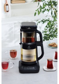 Resim Karaca Robotea Pro 4 in 1 Konuşan Renkli Camlı Çay Makinesi 