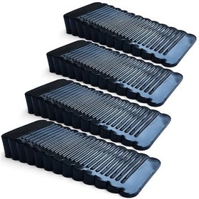 Resim 4'lü Kauçuk Kapı Durdurucu, Kama Şeklinde, İnce Ve Küçük, Kaymaz Tıpa, Gizli, Ağır, Yumuşak Silikon Kapı Durdurucu, İç Mekan Dolapları, Duş, Mutfak, Zemin İçin 