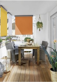Resim Evinizin Atölyesi Balkon Gölgelendirme Dikey Stor Tente Turuncu 