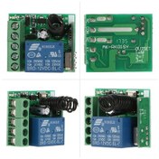 Resim Singree 12v Dc Uzaktan Kumandalı Anahtar - Kapı Kilidi, Işık Ve Perde Kontrolü İçin 4 Kumandalı 