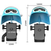 Resim Wondernest Küçük Kask Güneş Kremi Telefon Stand Braketi Motosiklet Tutacağı Dikiz Aynası Beyaz Beyaz 