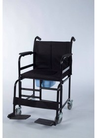 Resim Klozetli Tekerlekli Ev Tipi Koridor Arabası Sandalyesi 