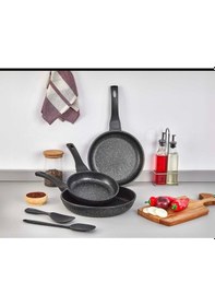 Resim Kaliteli Opalı Granit Döküm Tava 28 Cm Diğer 