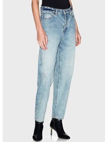 Resim Armani Exchange Bayan Kot Pantolon Xw000128 Af10869 Mb001 Açık Mavi Açık Mavi 