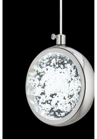 Resim İstanbul Avize Dünya Tekli Gümüş Ledli Modern Lüx Avize Gümüş 