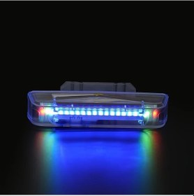 Resim Hightower 1 Adet Mavi Araç Tampon Flaşı, Güneş Enerjili Ve Usb Şarjlı, Uyarı Işığı 