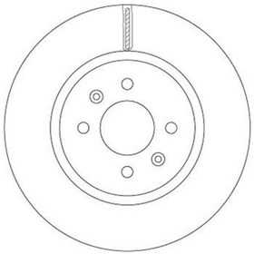 Resim Hyundai İ20 Ön Fren Diski 1.4 Dizel 280Mm 2015 ve Sonrası Trw 