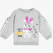 Resim Kız Bebek Baskılı Sweatshirt 