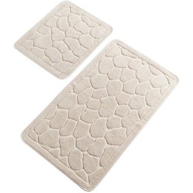 Resim Chilai Home Lıno Taş Cotton 2 Lı Set Banyo Paspası 