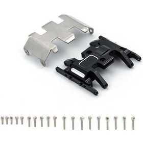 Resim Pazly Scx24 Şasi Şanzıman Rc Plakası Modelleri Korumalı İçin Geeroyoo Axial Araçlar Alüminyum 1/24 - Zh 