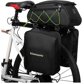 Resim Neevoyu Bisiklet Çanta Seti: Geniş Depolama, Isı Yalıtımlı Bölme, Suya Dayanıklı Malzeme İle Uzun Yolluk Sürüşler İçin Yeşil Yeşil 