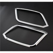 Resim Volkswagen Amarok 2010-2018 Arası Uyumlu Far Çerçevesi Parlak Krom Renk Sağ ve Sol Set 