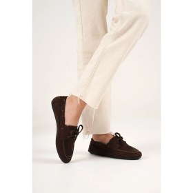 Resim Zerenyus Sorrento Premium Acı Kahve Günlük Süet Loafer 
