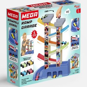 Resim Mega Rampalı Garaj (6 Katlı) - Oyuncak Araba Seti Yarış Seti Kaydıraklı Otopark Garaj Seti 