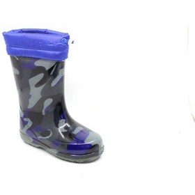 Resim Moda Ayakkabı 23-109 Siyah Erkek Çocuk Kürklü Çizme 001 