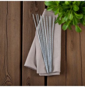 Resim Ciğer Şişi Galvaniz 20 Adet 55 Cm,şiş Kutusu 1 Adet 