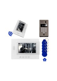 Resim Powermaster 773tp 1 Daire 7'' Nfc Şifre Girişli Görüntülü Diafon Kapı Zili Interkom Akıllı Ev Güvenliği Sistemi-206320 