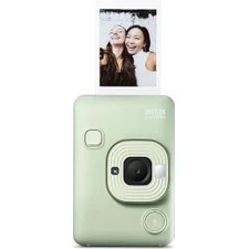 Resim Lidyahan Store Instax Mini Liplay Hybrid Matcha Green Fotoğraf Makinesi 20'li Film Liplay Uyumlu Çantalı Set 