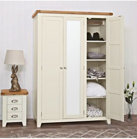 Resim Masifart Della 3 Kapılı Giysi Dolabı 