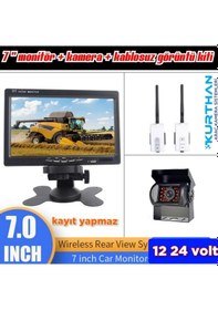 Resim Bus Kamera+7 İnç Monitör+wifi Set 12-24 V Kayıt Yapmaz 