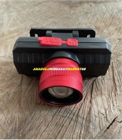 Resim Dmr 1840 Şarjlı Kafa Lambası Zoomlu Led Lamba Kamp Lambası 