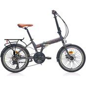 Resim Carraro Flexi 121D 20 jant Katlanabilir Bisiklet (Mat Storm Gri Siyah) 