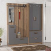 Resim Abre VM_36348 Antrasit Vestiyer Portmanto Ayakkabılık 