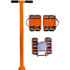 Resim 18 Ton Kapasiteli Metal Tekerlekli Makina Taşıma Arabası, 360° Dönebilen, Endüstriyel Tip, Yük Taşıma Arabası 