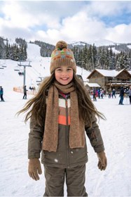 Resim LAGRANZE Kids Winter Kız Atkı Bere Eldiven Takımı 