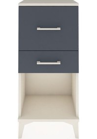 Resim Arges Komodin 2 Çekmeceli 44x30x96 Aytaşı-antrasit Aytaşı 