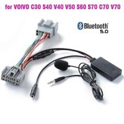 Resim Car Bluetooth 50 Wireless Phone Call Handsfree Aux In Adapter For Volvo C30 S40 V40 V50 S60 S70 C70 V70 Xc70 S80 Xc90 With Mic . 