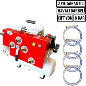 Resim Petek Temizleme Makinası Airpro-Mini Çift Yönlü Havalı Darbeli Kompresörlü 