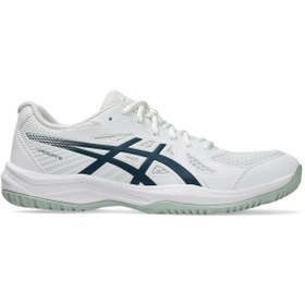 Resim Asics Upcourt 6 Erkek Beyaz Voleybol Ayakkabısı 1071A104-104 