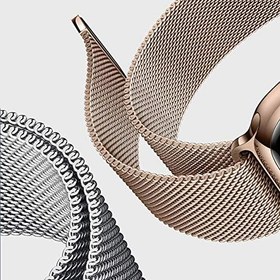 Resim Microsonic Apple Watch Series 7 41mm Kordon Knitted Fabric Loop (Apple Watch Series 7 41mm ile Uyumlu Kordon, Akıllı Saat Kayışı) 