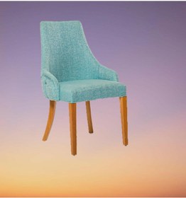 Resim Sandalye ZUS546 PAPEL GIYDİRME kapitone Model Kayın Torna Retro ayak Babyface Kumaş El Yapım 