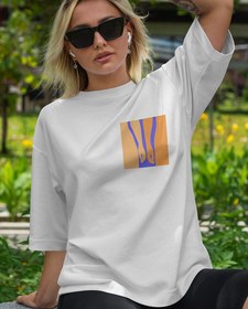 Resim Yan Yana Oversize Tişört 