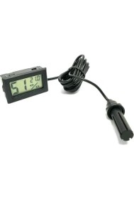 Resim Dijital Nem Ölçer Problu Kuluçka Nem Higrometre Termometre 