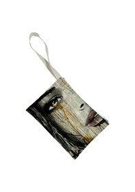 Resim Unisex Buğulu Gözler Portföy Clutch Çanta 
